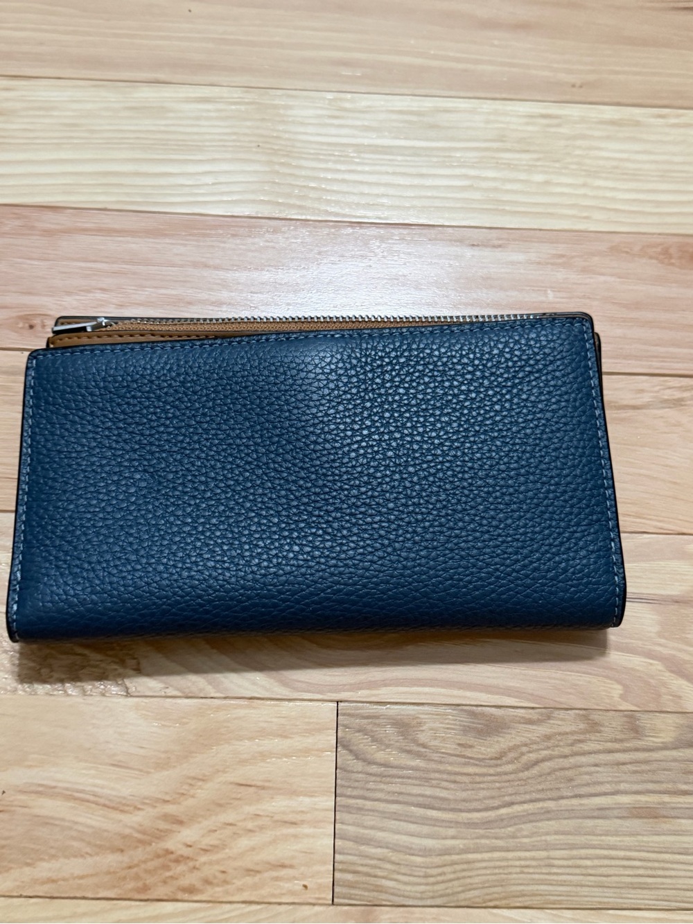 COACH Navy Leather Tote with Matching Wallet - Picture 9 of 9